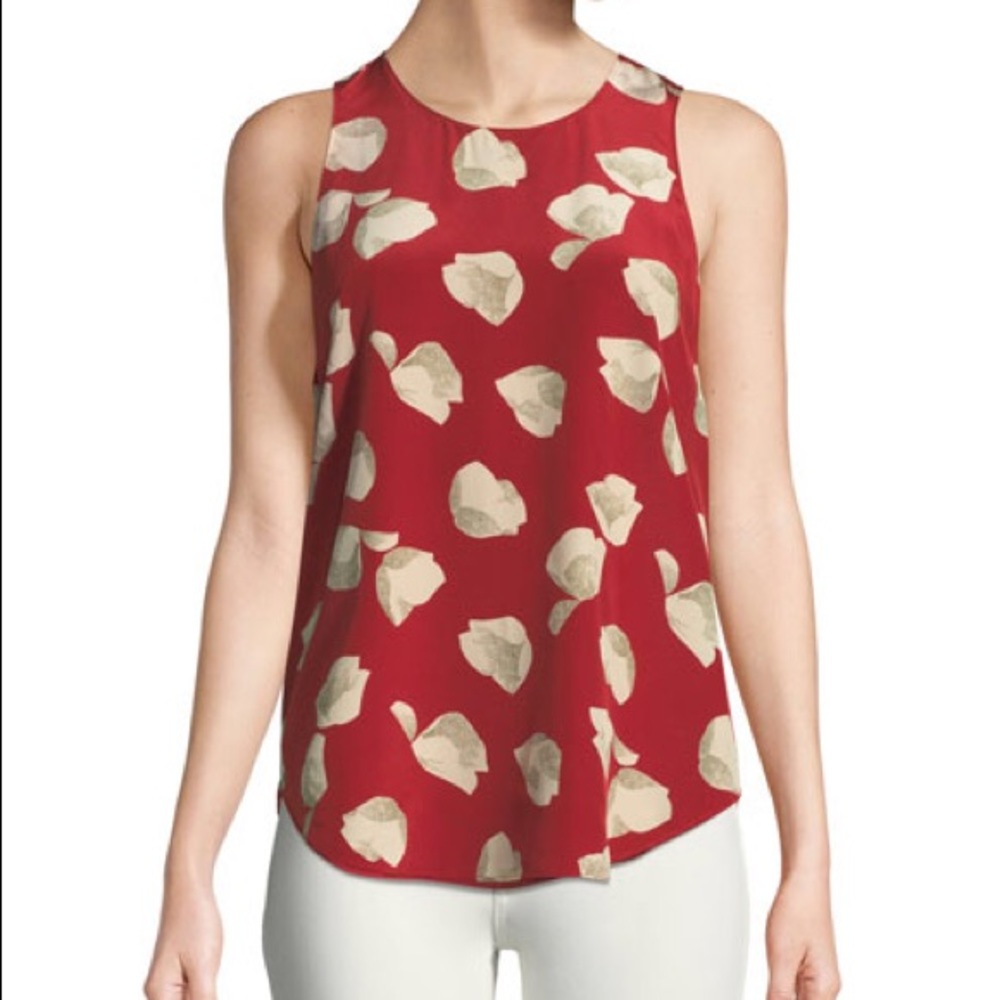 Theory Zabetha Harper Silk Top